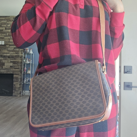 Authentic Celine Vintage Macadam Crossbody Bag - Picture 1 of 16